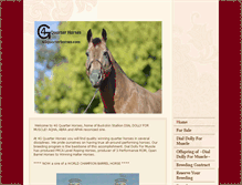 Tablet Screenshot of 4gquarterhorses.com